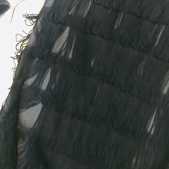Arden B. Fringed Black Dress #flapper #halloween - Picture 3 of 10